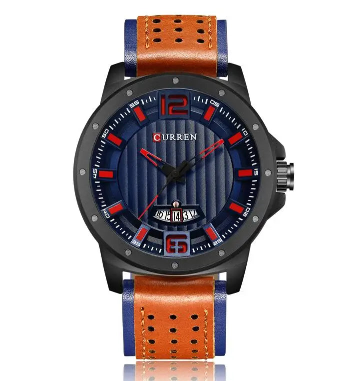 CURREN Luxury Watch Leather-8293
