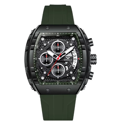 Army Green Sport Chronograph Watch for Gentlemen