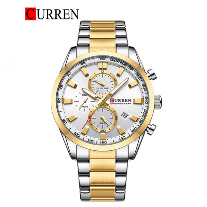 CURREN Stainless Steel Watch For Men With Box