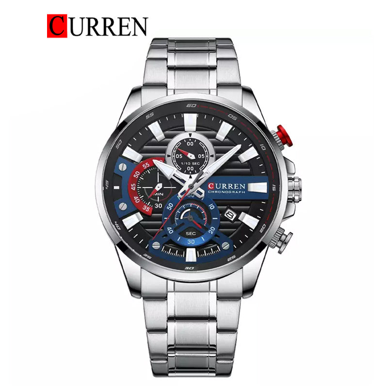 CURREN Stainless Steel Watch For Men With Box